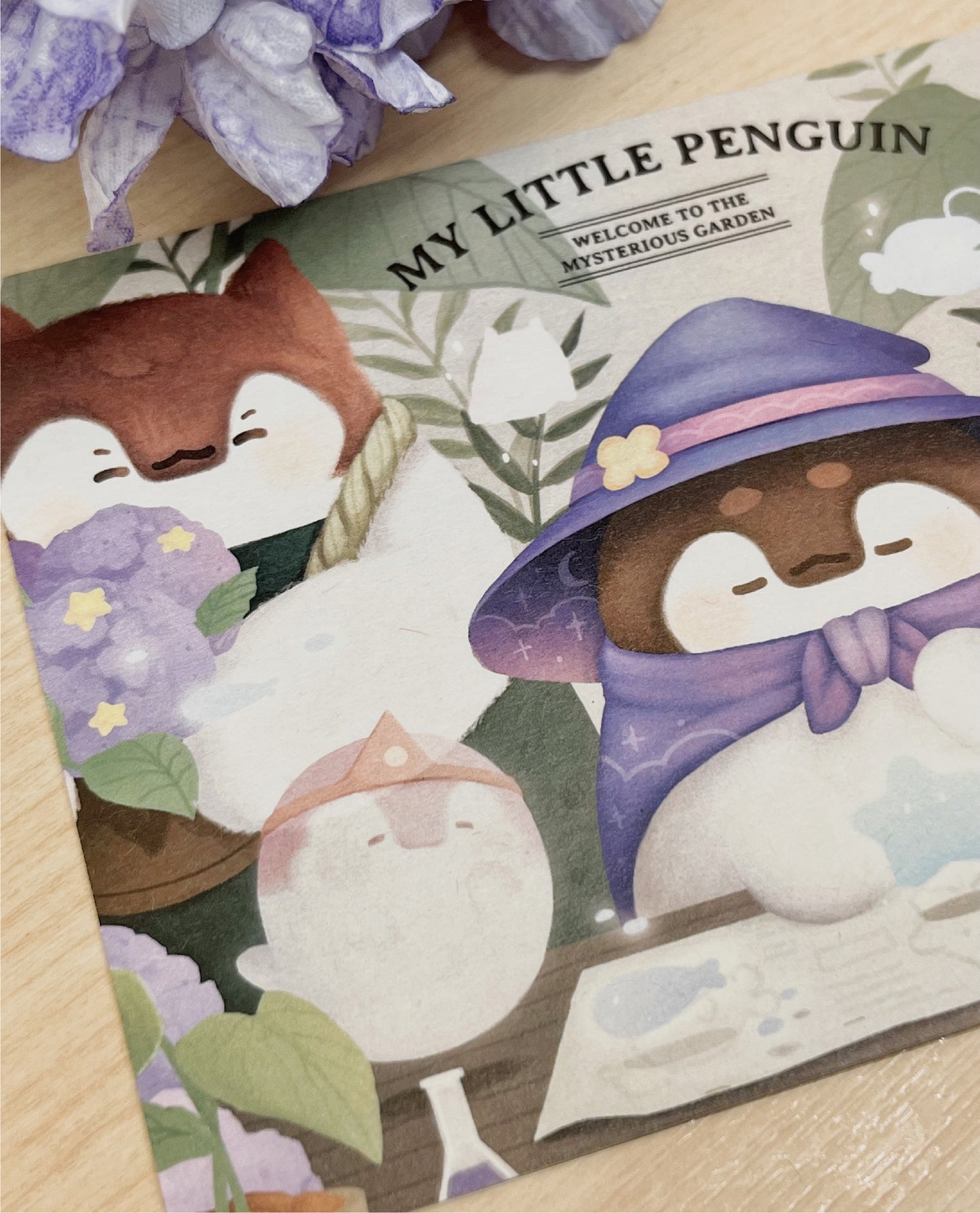 My Little Penguin 繡球花小企鵝 明信片