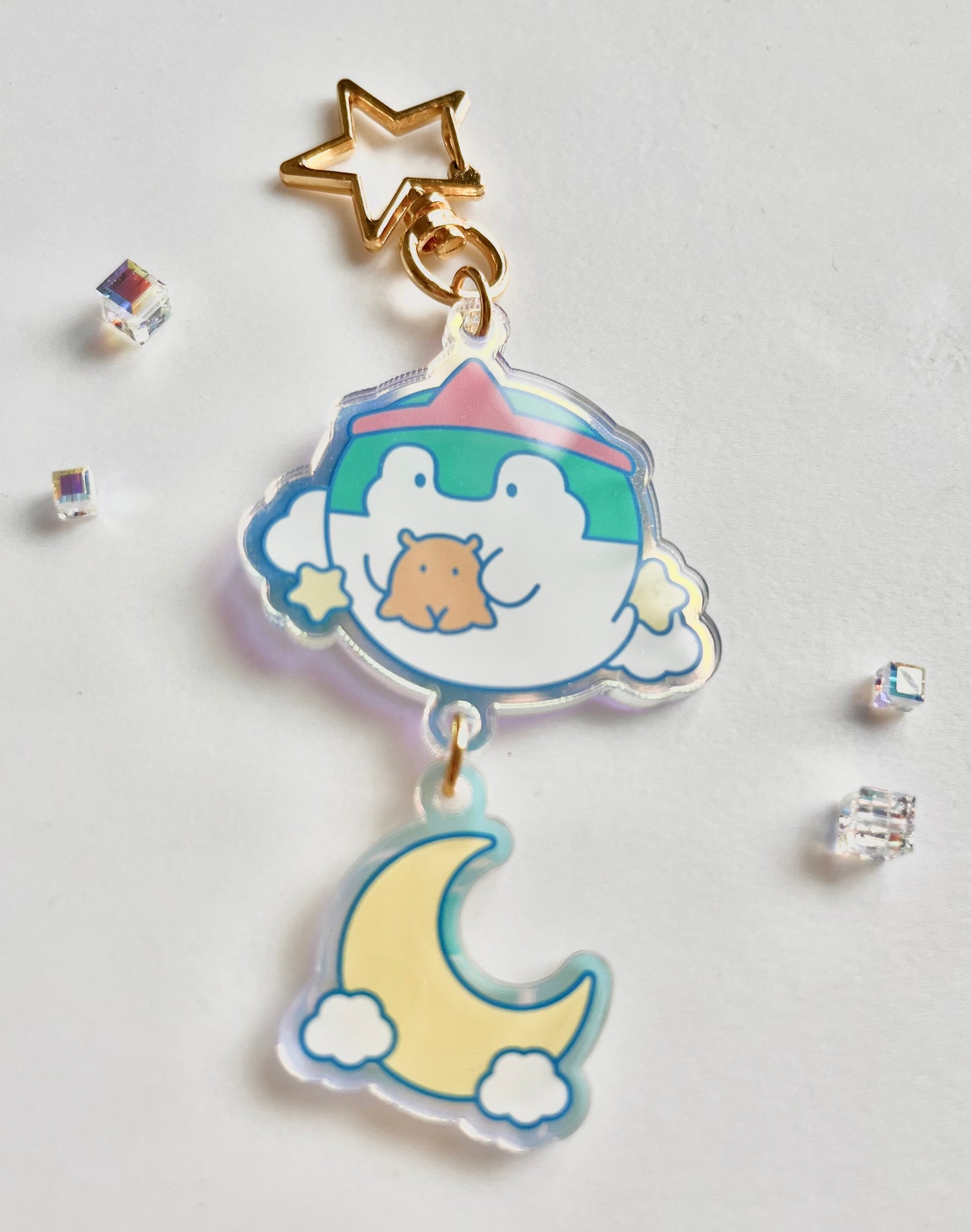 My little penguin 小企鵝花園系列 ｜ 亞克力炫光掛件