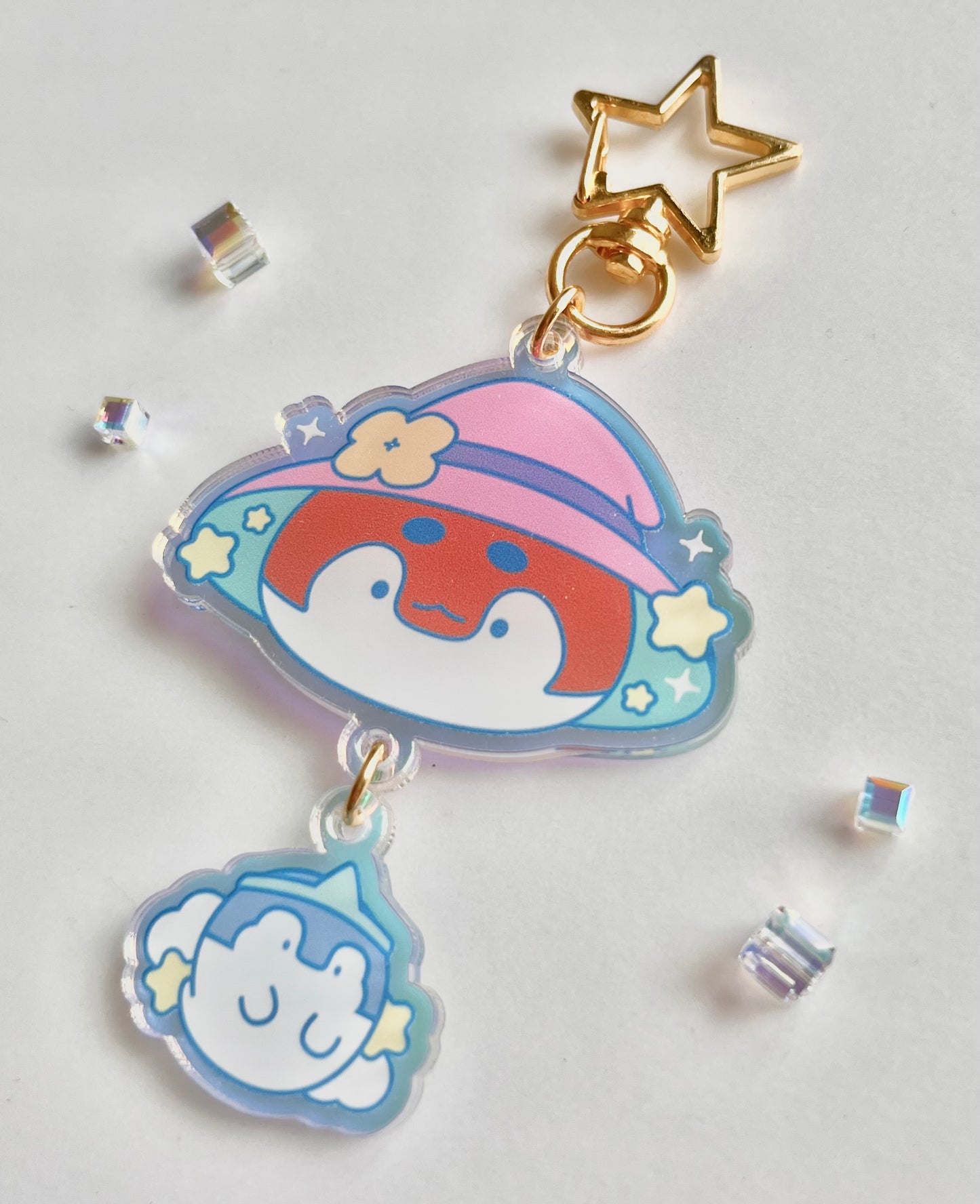 My little penguin 小企鵝花園系列 ｜ 亞克力炫光掛件