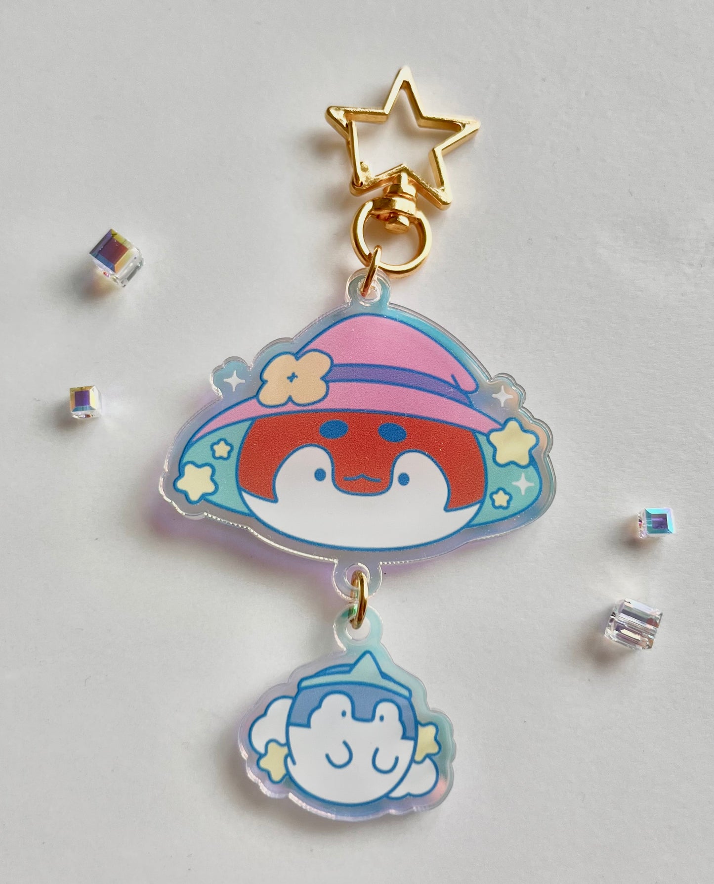 My little penguin 小企鵝花園系列 ｜ 亞克力炫光掛件