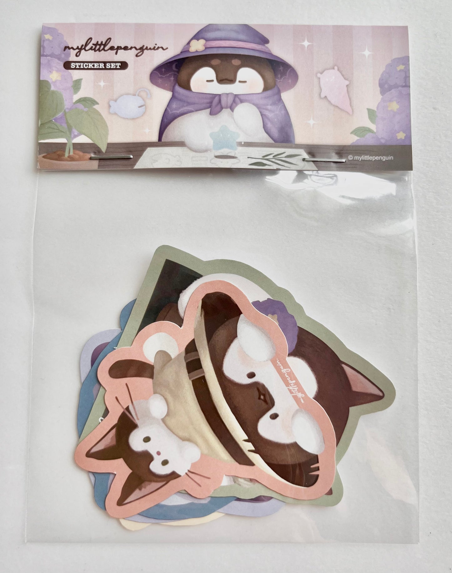 My little penguin 小企鵝花園系列・貼紙套裝｜五款各一