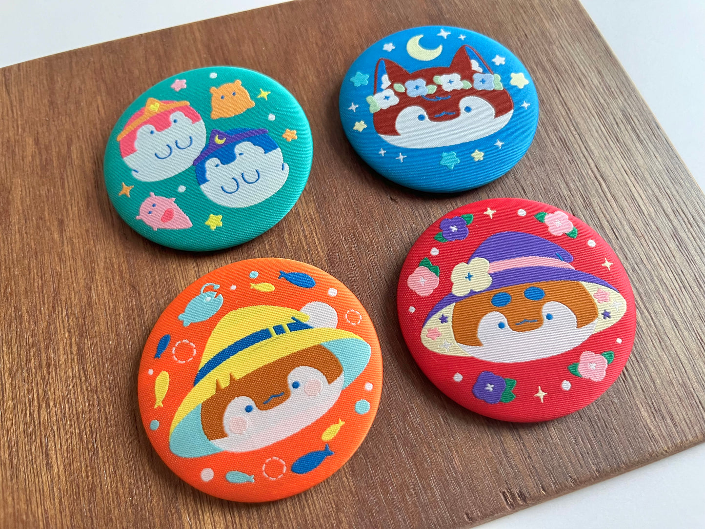 My little penguin 小企鵝花園系列 ｜ 布面刺繡襟章（四款）