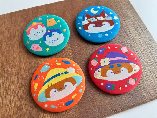 My little penguin 小企鵝花園系列 ｜ 布面刺繡襟章（四款）