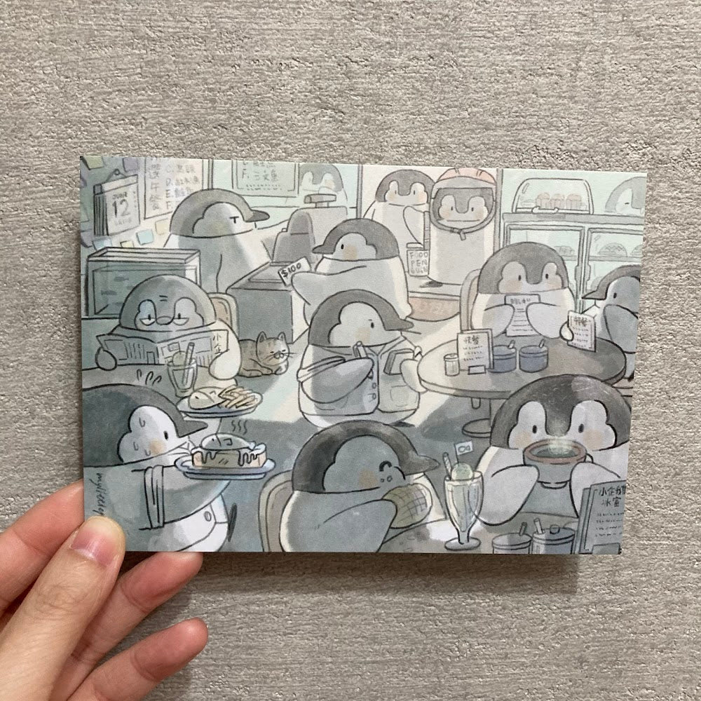 My Little Penguin 小企鵝冰室｜樓面明信片