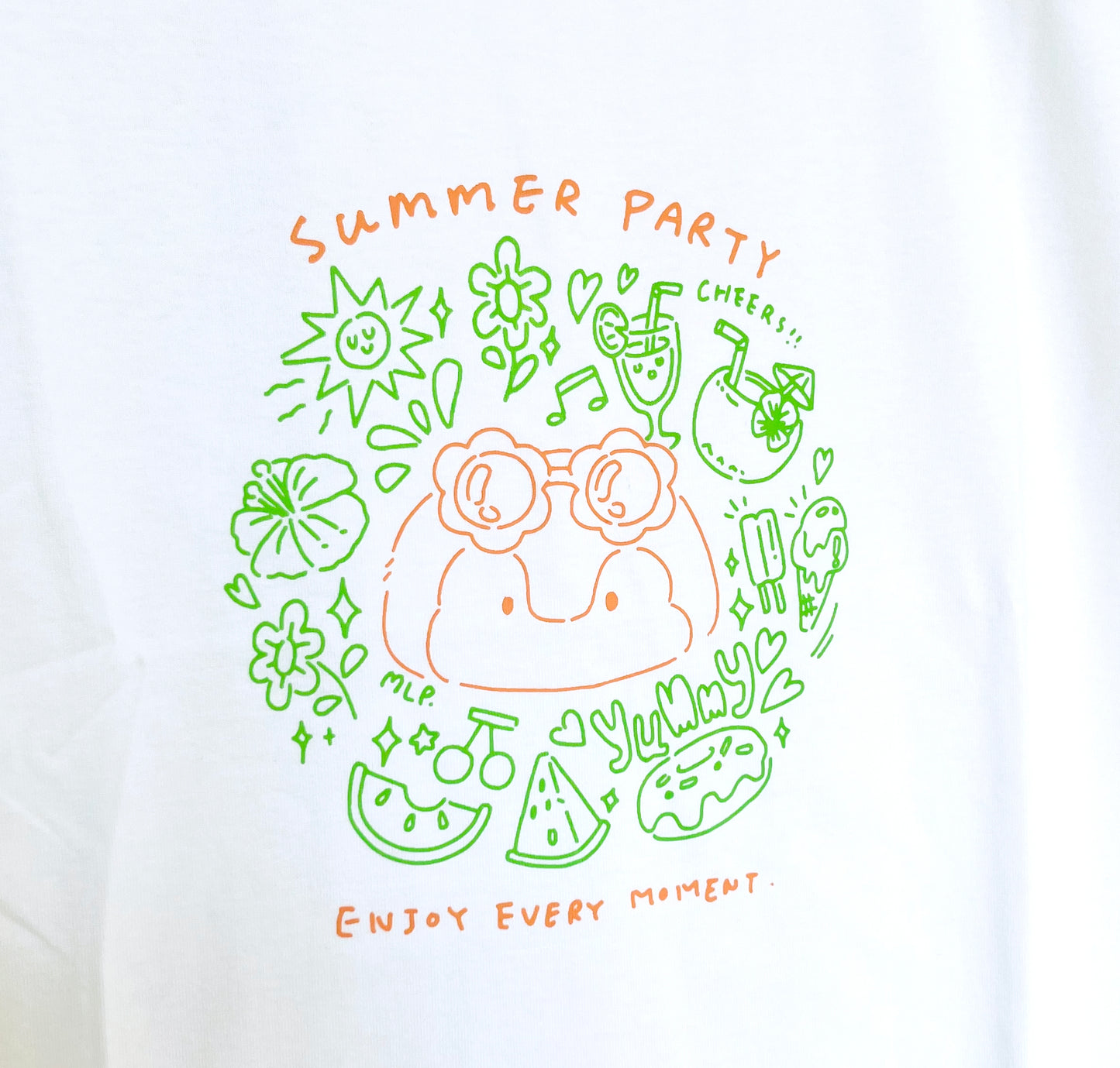 My Little Penguin 小企鵝戶外系列 | Oversize 男女同款全棉短袖T恤（Summer party）