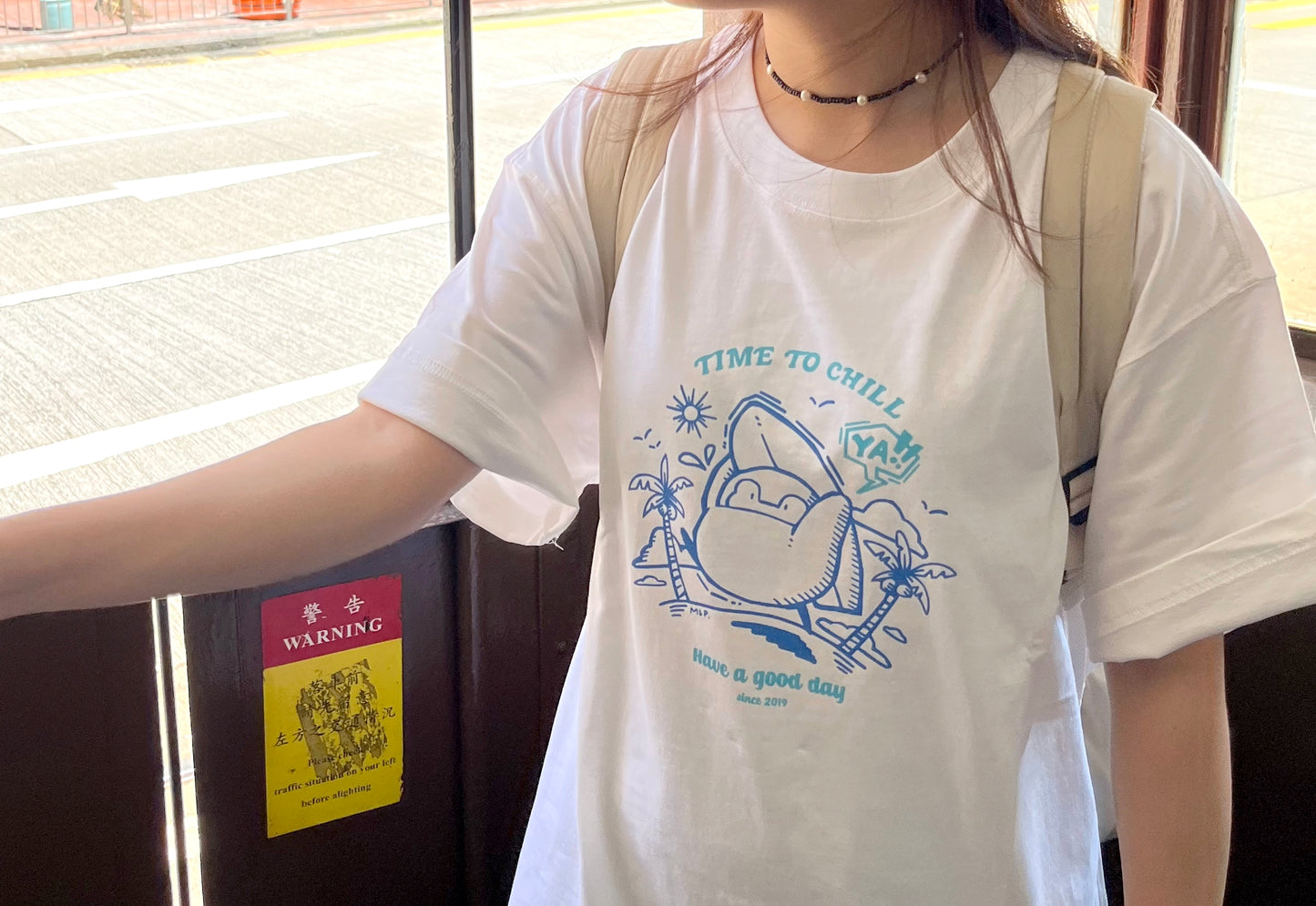 My Little Penguin 小企鵝戶外系列 | Oversize 男女同款全棉短袖T恤（滑浪款）